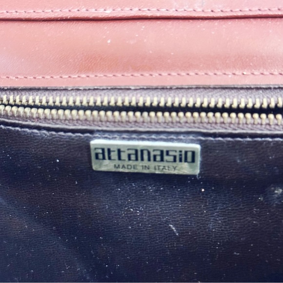 Vintage Brown Italian Snakeskin Small Bag Classic Elegant Preppy - Picture 8 of 16